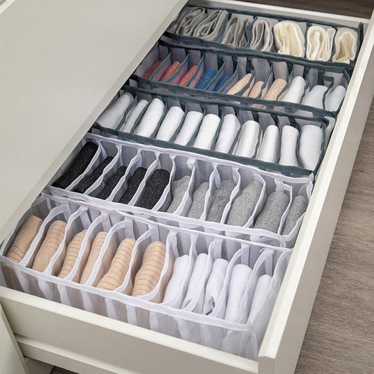 Efficiënte organizer voor laden, ideaal voor het opbergen van sokken en ondergoed.