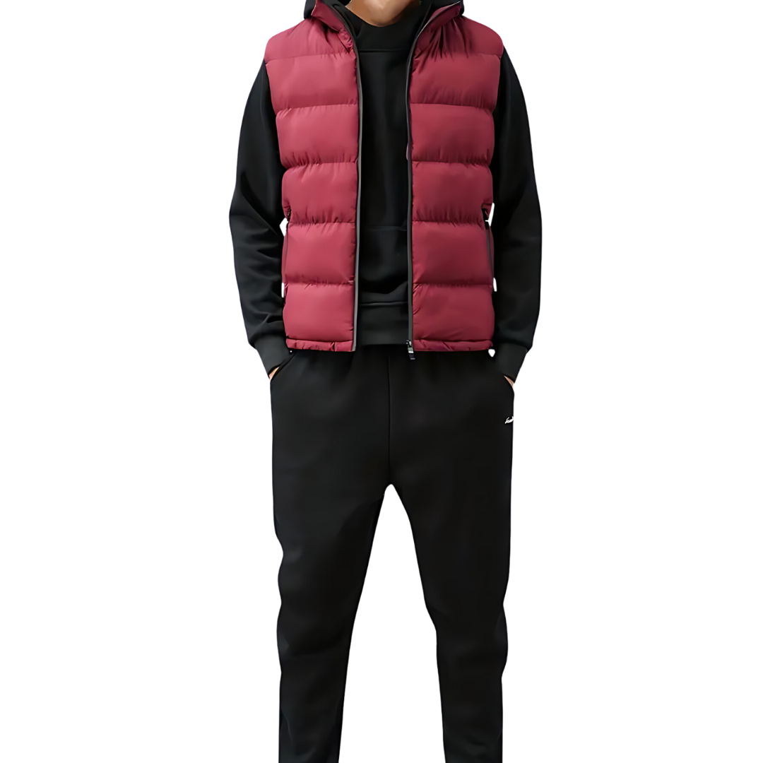 Stijlvolle gewatteerde bodywarmer voor heren met een sportieve look.