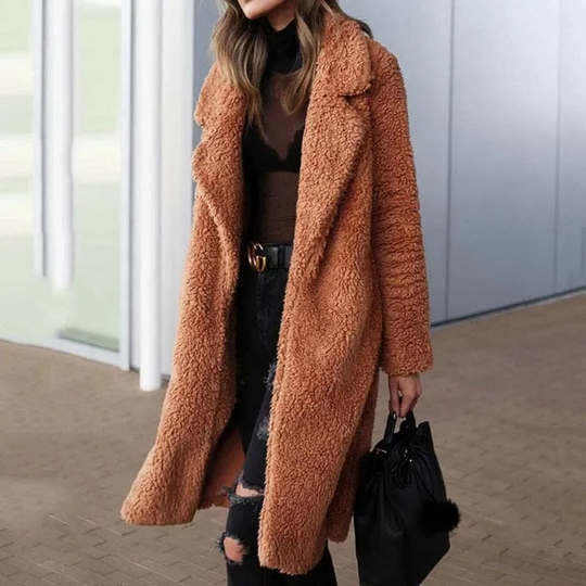 Noor | Women's Warm Winter Coat | Red