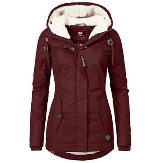 Sophie - Warm Winter Coat with Fur Lining