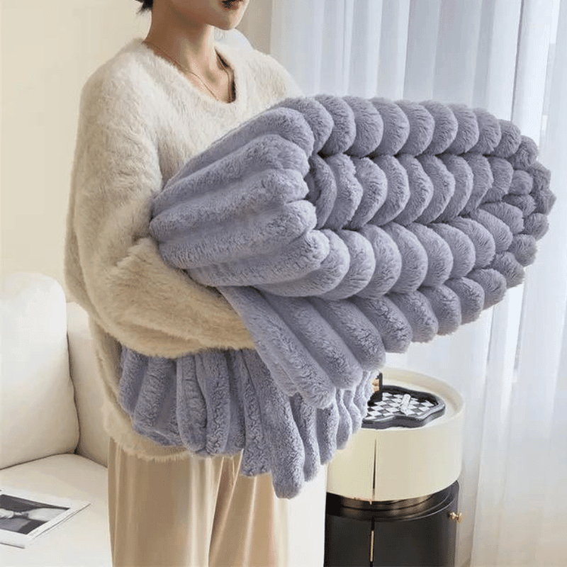 Celeste | Luxe chenille living blanket | Beige