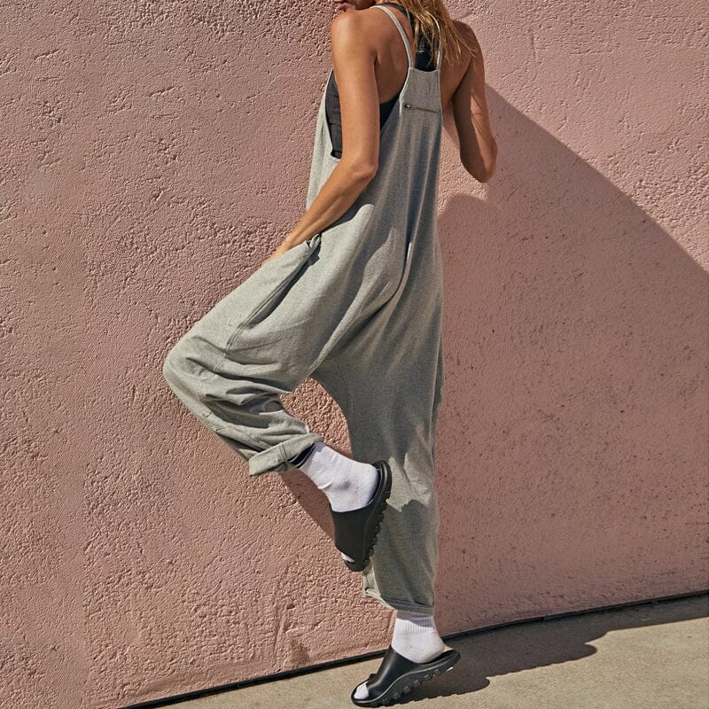 SimpliciFit - Tuta minimalista con scollo a V per donna
