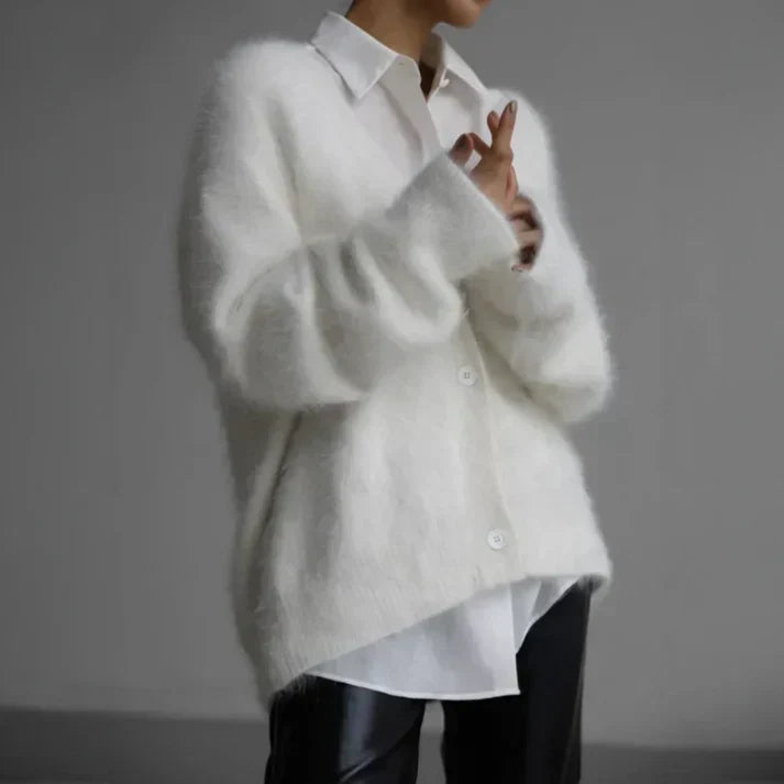 Luna - Weiche Gestrickte Damenstrickjacke