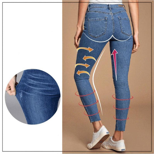 Mia Comfortabele jeanslegging Stijlvol en flexibel voor een trendy en comfortabele look.