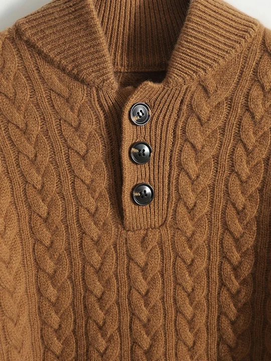 Emma | Women's Classic Turtleneck | Brown