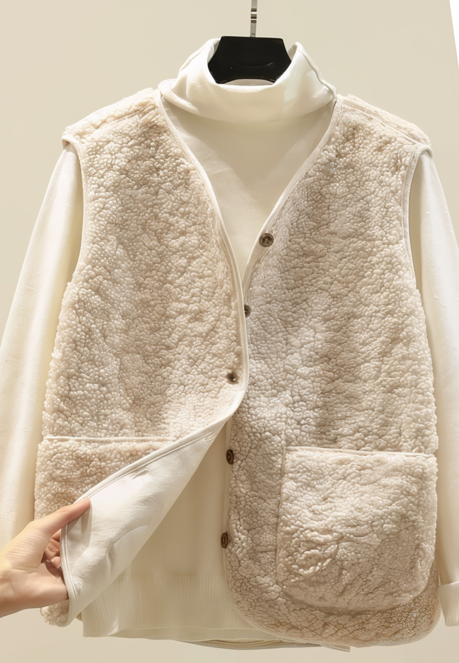 Mila - Soft Sherpa Vest For Warm Layers