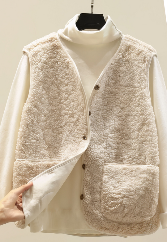 Mila - Gilet Sherpa Morbido per Strati Caldi