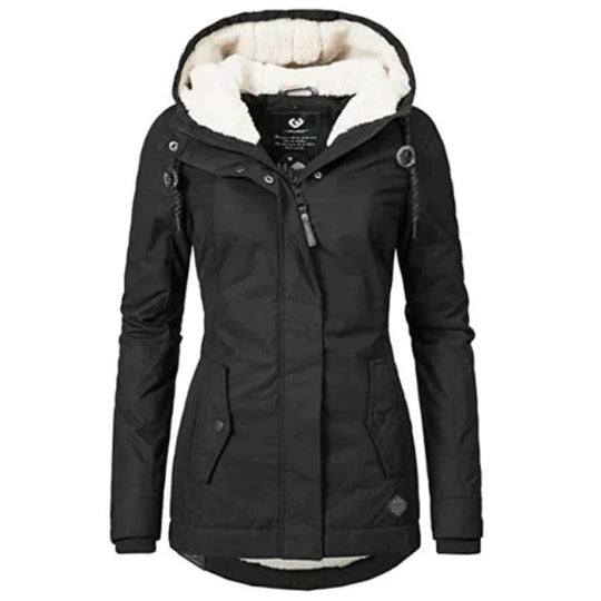Sophie - Warm Winter Coat with Fur Lining