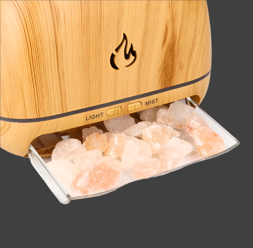 Santara | 3-in-1 Himalaya salt lamp scent diffuser | Brown