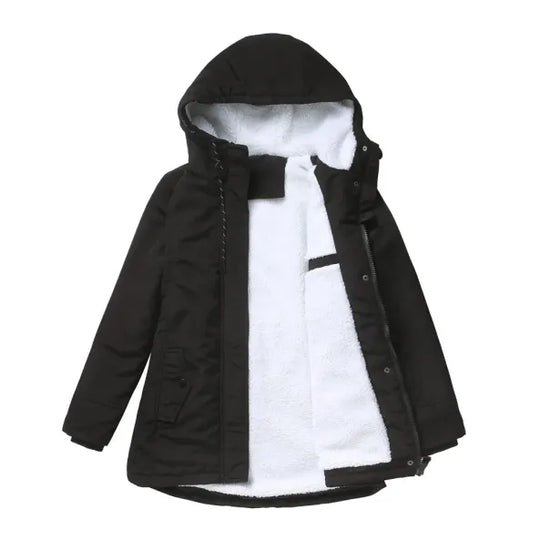 Mila - Warm Winter Coat With Hood