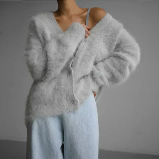 Luna - Weiche Gestrickte Damenstrickjacke