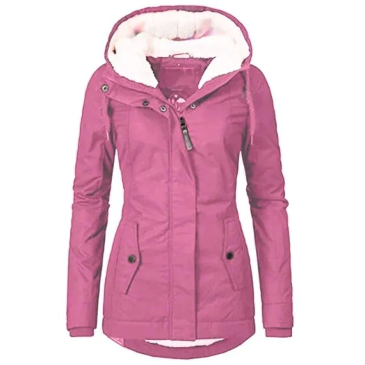 Sophie - Warm Winter Coat with Fur Lining