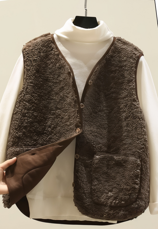 Mila - Gilet Sherpa Morbido per Strati Caldi