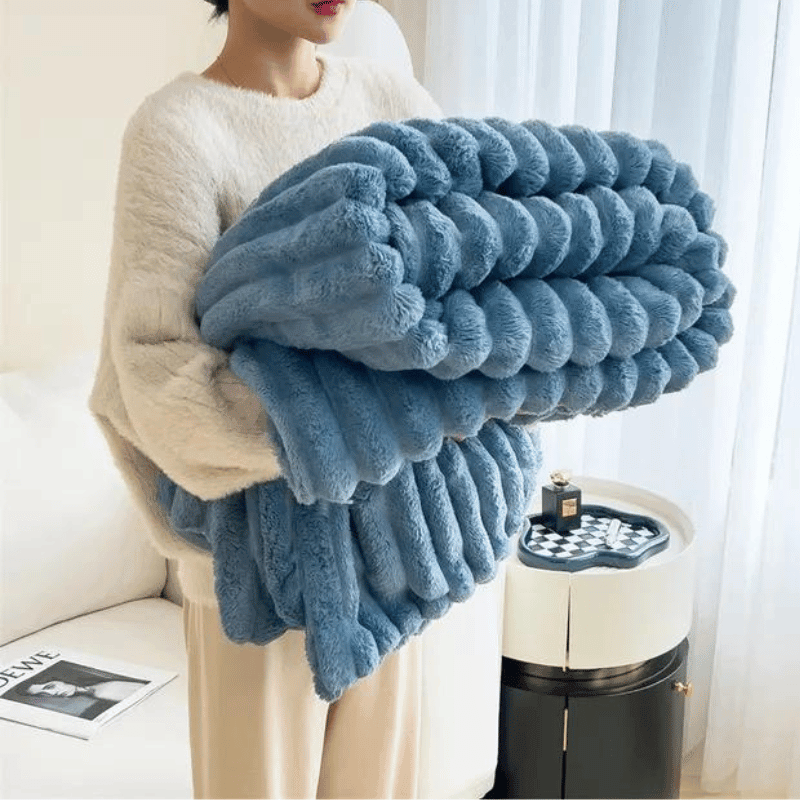 Celeste | Luxe chenille living blanket | Beige