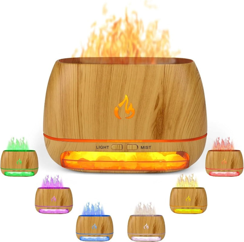 Santara | 3-in-1 Himalaya salt lamp scent diffuser | Brown