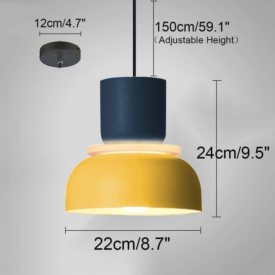 Solaris | Yellow LED modern chandelier | Yellow