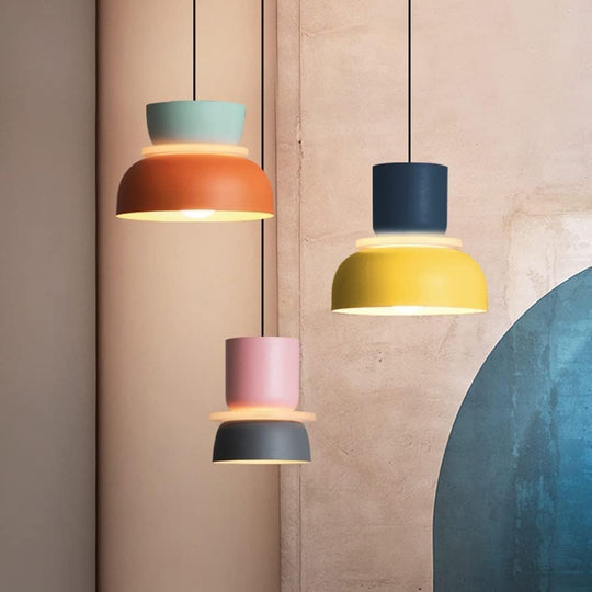 Solaris | Yellow LED modern chandelier | Yellow