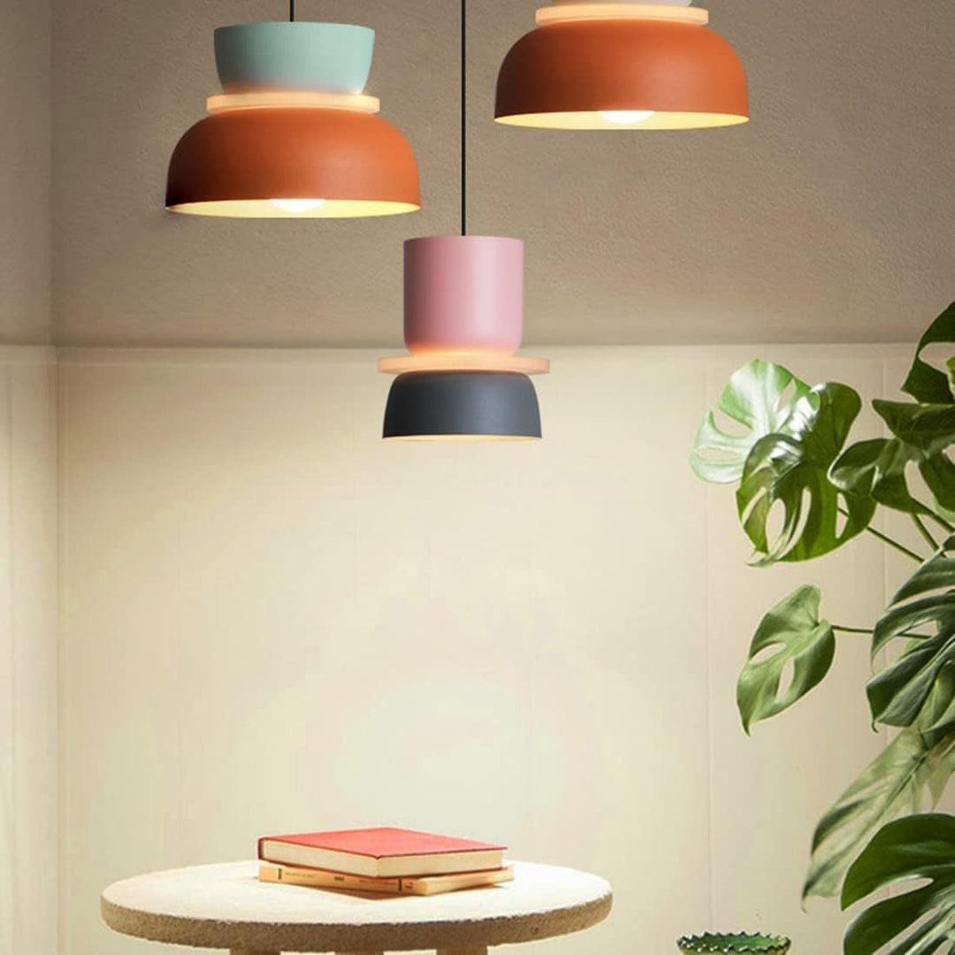 Solaris | Yellow LED modern chandelier | Yellow