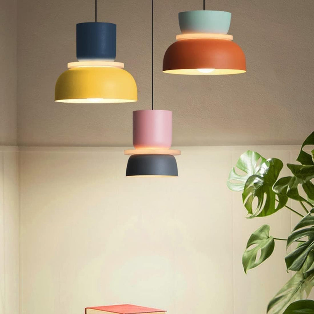 Solaris | Yellow LED modern chandelier | Yellow