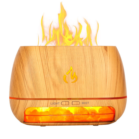 Santara | 3-in-1 Himalaya salt lamp scent diffuser | Brown