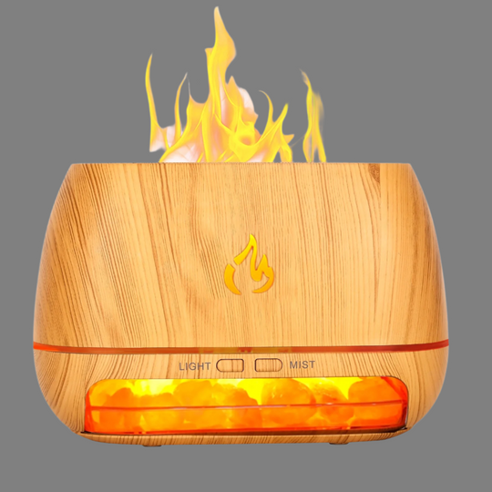 Santara | 3-in-1 Himalaya salt lamp scent diffuser | Brown
