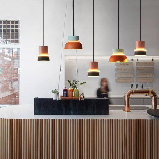 Solaris | Yellow LED modern chandelier | Yellow