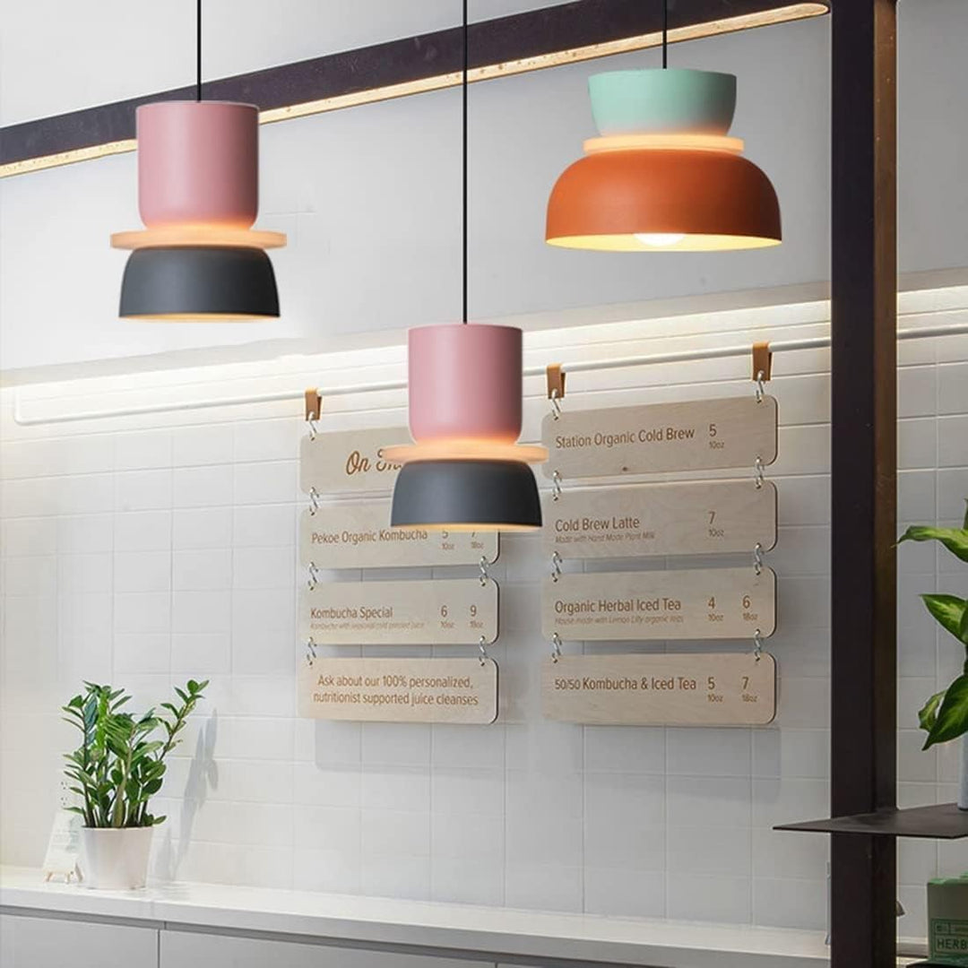 Solaris | Yellow LED modern chandelier | Yellow