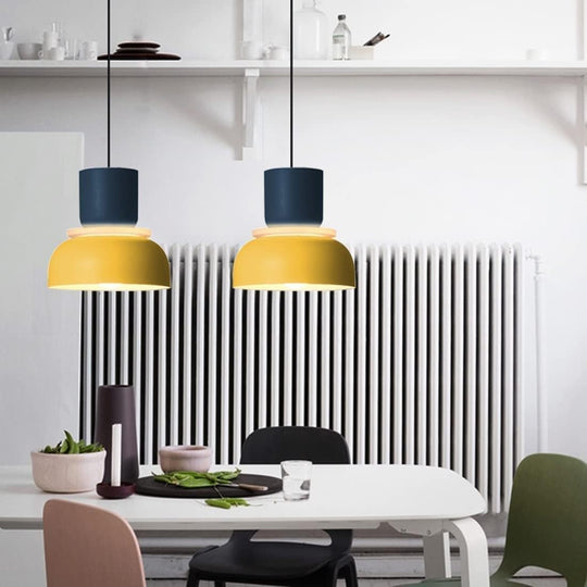 Solaris | Yellow LED modern chandelier | Yellow