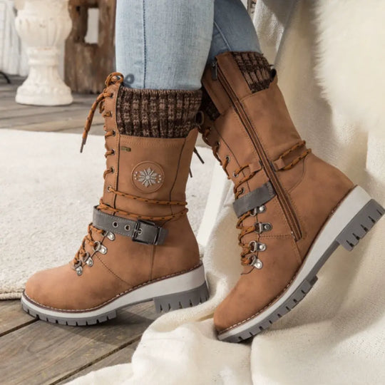 PolarStride Orthopedische Winterschoenen Voor Vrouwen bieden een stevige zool en orthopedische ondersteuning voor langdurig draaggemak.

