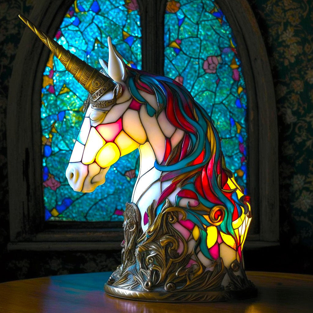 Luxueuze leeuwenlamp met een koninklijke uitstraling.