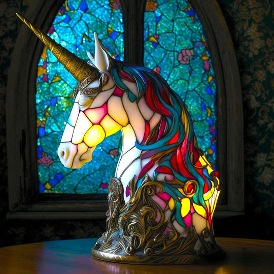 Luxueuze leeuwenlamp met een koninklijke uitstraling.