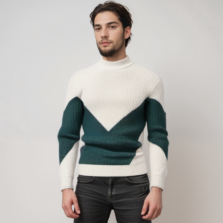 Ezra | Maglione Heren a Maglia | Beige