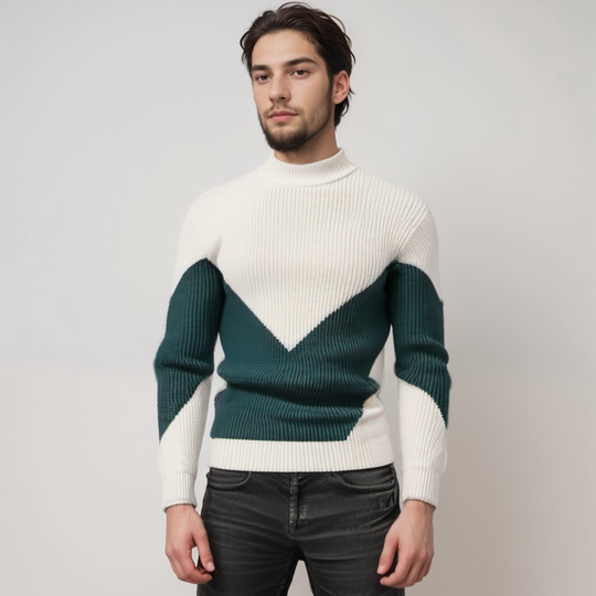 Ezra | Maglione Heren a Maglia | Beige