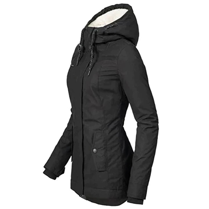 Sophie - Warm Winter Coat with Fur Lining