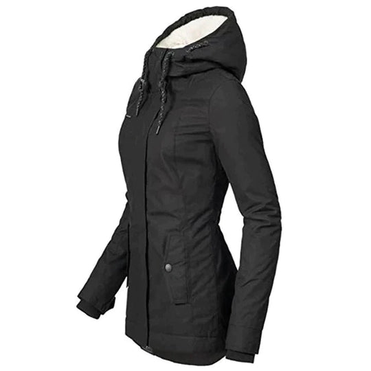 Sophie - Warm Winter Coat with Fur Lining