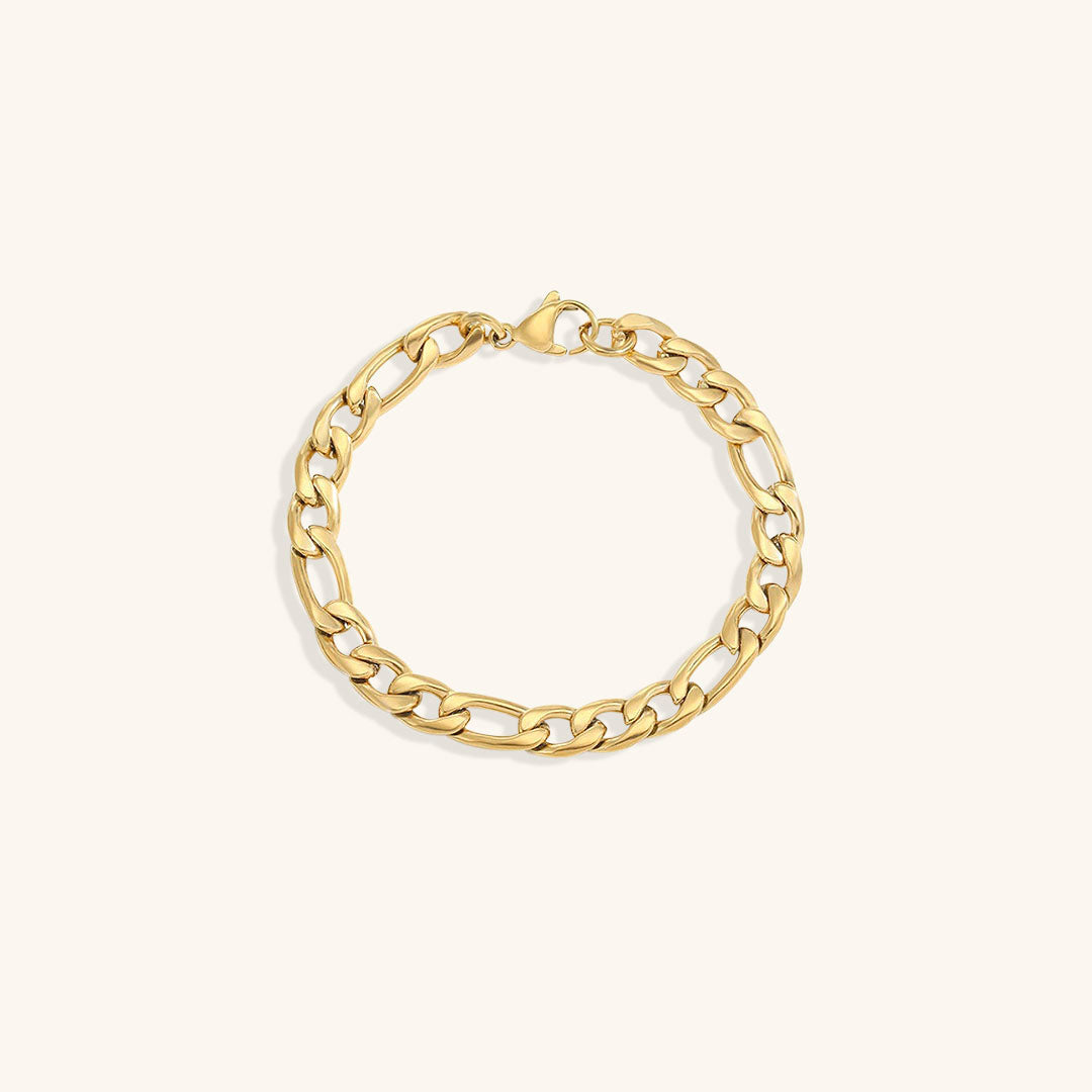 Thomas fijne schakelketting met een modern patroon, ideaal voor heren.