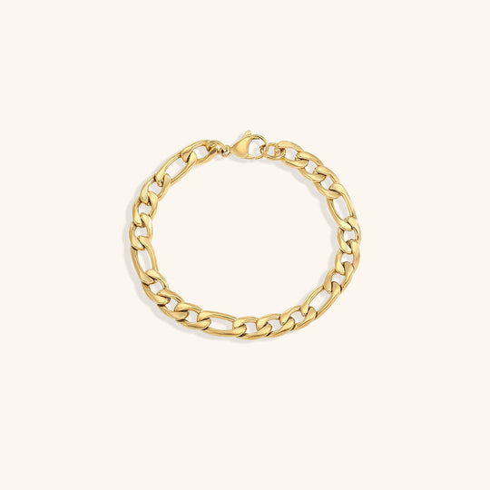 Thomas fijne schakelketting met een modern patroon, ideaal voor heren.