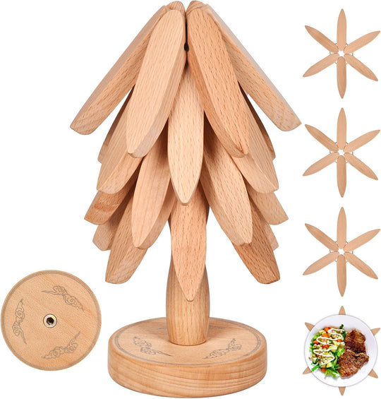 Noëlle | Christmas coaster set 4-in-1 | Beige