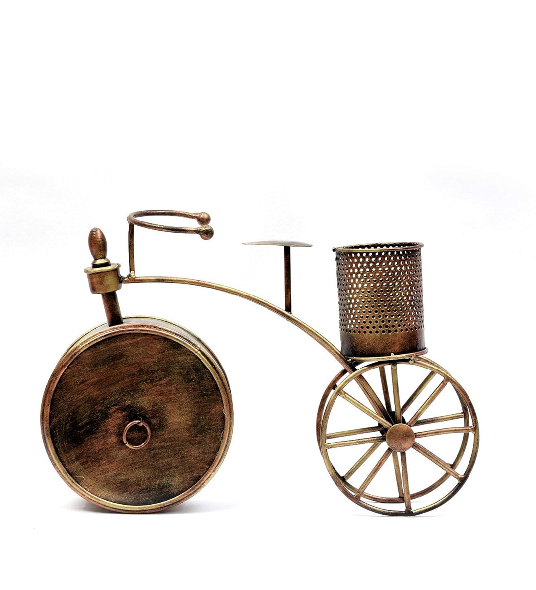 ChronoArt | Orologio da parete in legno dipinto a mano | Marrone