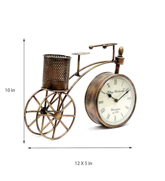 ChronoArt | Orologio da parete in legno dipinto a mano | Marrone