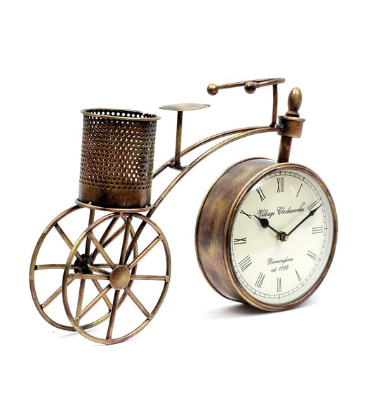 ChronoArt | Orologio da parete in legno dipinto a mano | Marrone