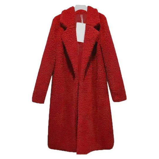 Noor | Women's Warm Winter Coat | Red