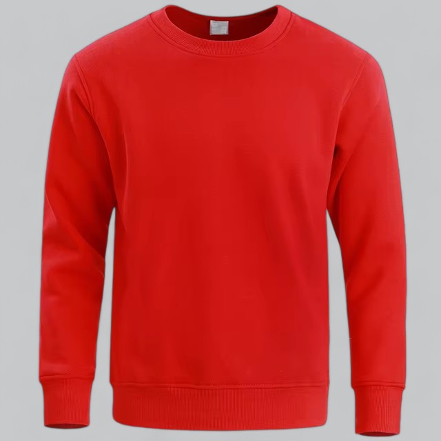 Sweatshirt gecombineerd met jeans voor een casual look.
