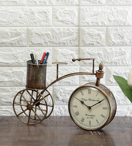 ChronoArt | Orologio da parete in legno dipinto a mano | Marrone
