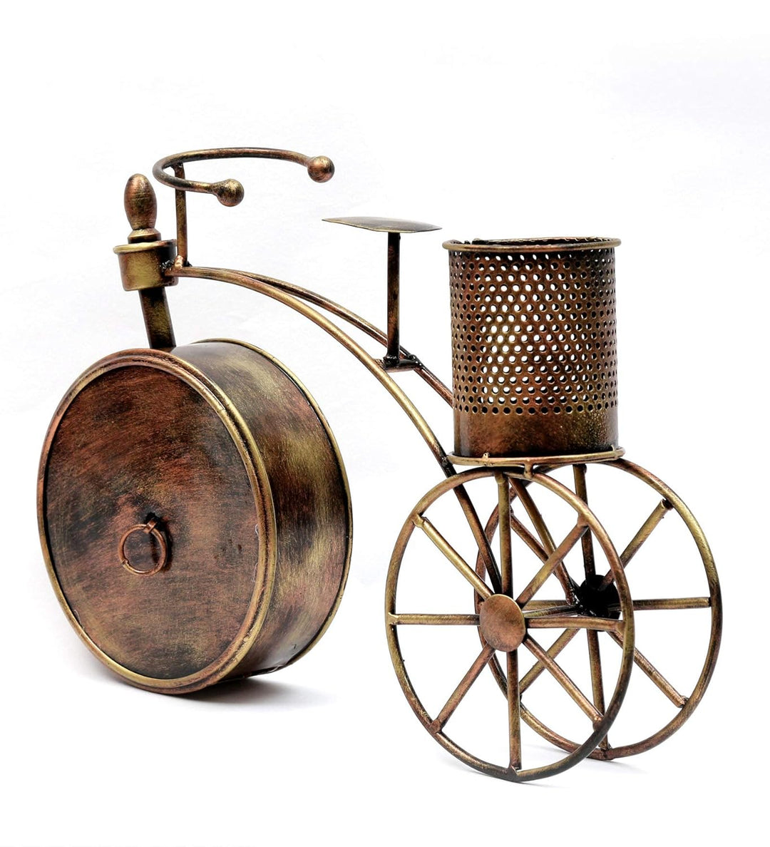 ChronoArt | Orologio da parete in legno dipinto a mano | Marrone