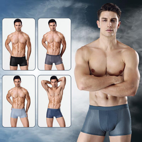CoolFit - Biancheria intima da uomo Biancheria intima traspirante in seta ghiaccio (confezione da 2 pezzi)