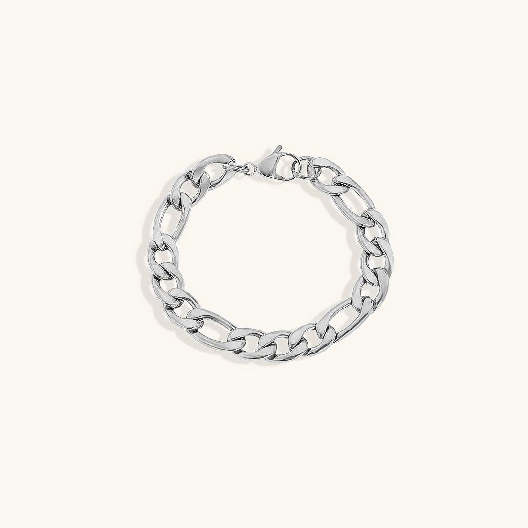 Thomas minimalistische schakelketting voor een elegante en verfijnde herenstijl.