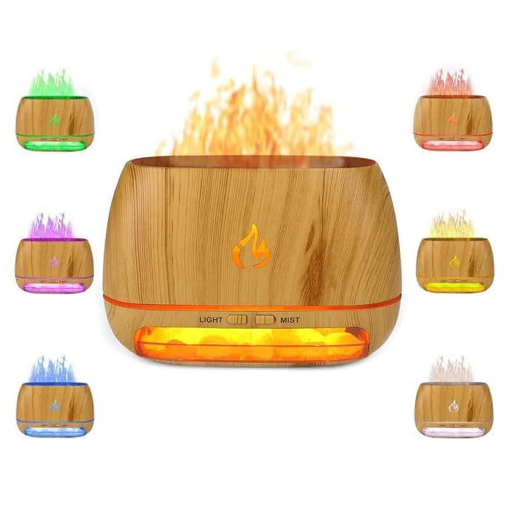 Santara | 3-in-1 Himalaya salt lamp scent diffuser | Brown