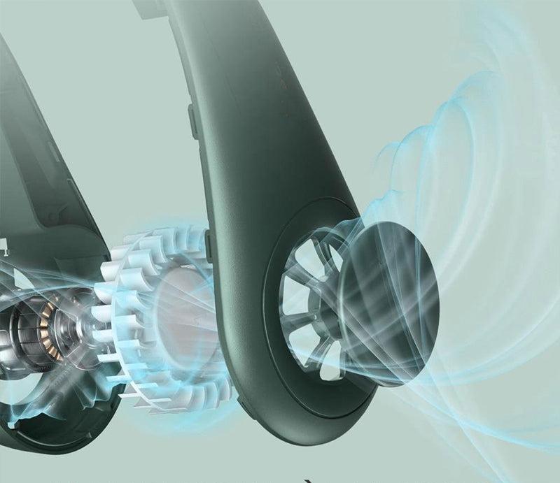 Voor handige draagbare - CoolBreeze stijlvol nekventilator voor frisse lucht.
