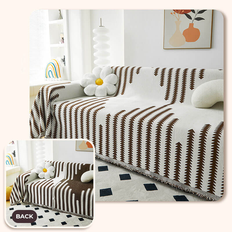 SensaCover | Copripoltrona in ciniglia antiscalfiture doppia faccia | Arancione